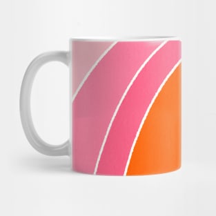 Sunny Rainbow Abstract Shape Mug